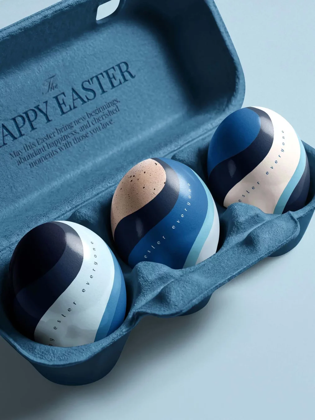 Easter Eggs Carton Mockup – 3 Eggs Packaging (Free for Limited Time)