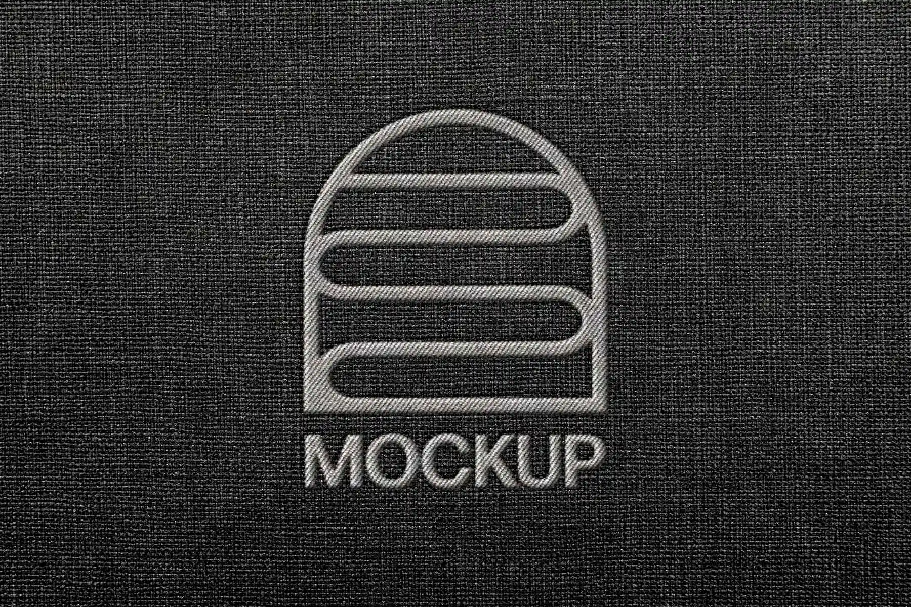 Embroidered Logo Mockup (Realistic Stitch Effect)