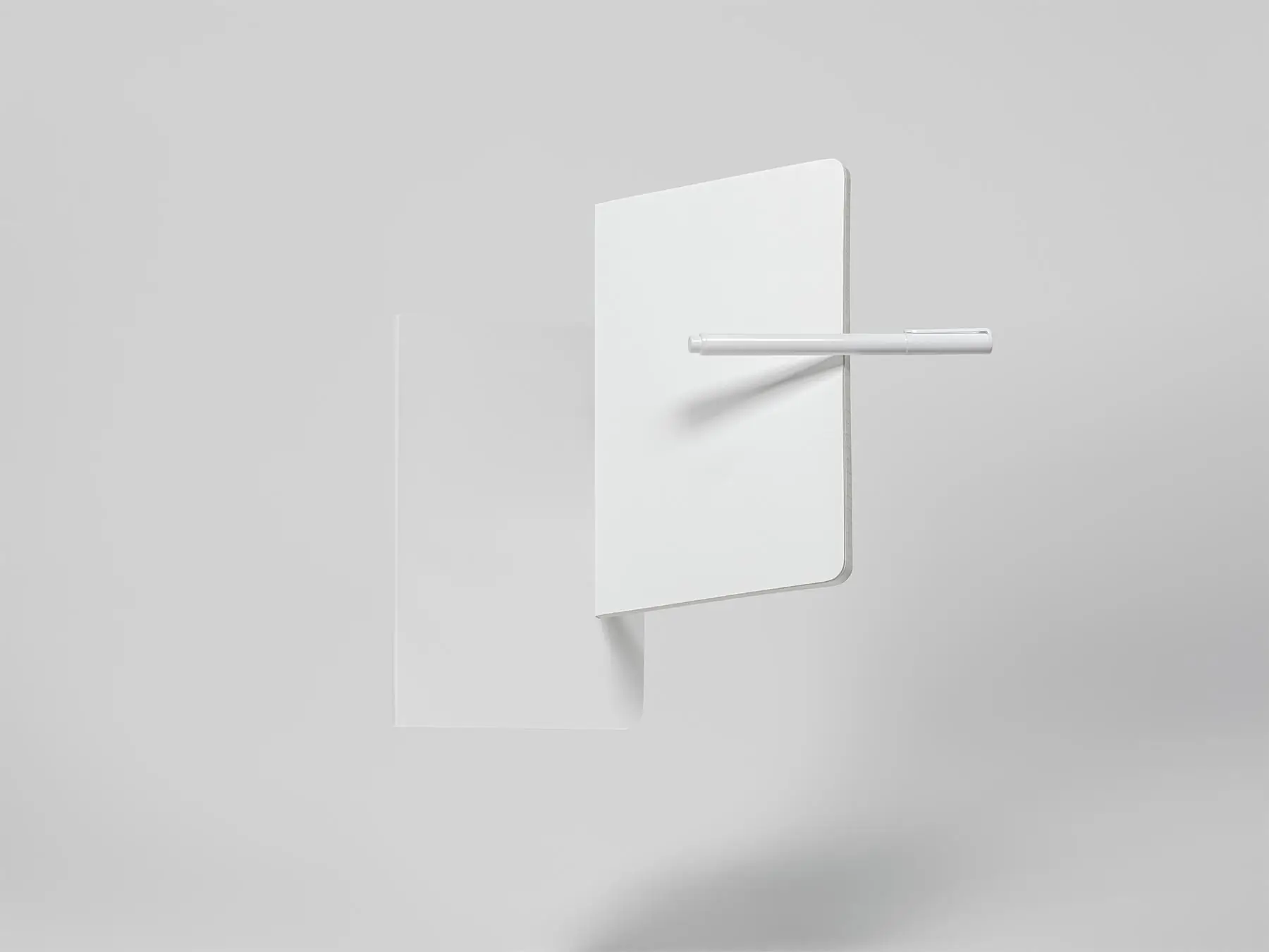 Floating Notebook Cover Mockup (Classic / Pocket Size)