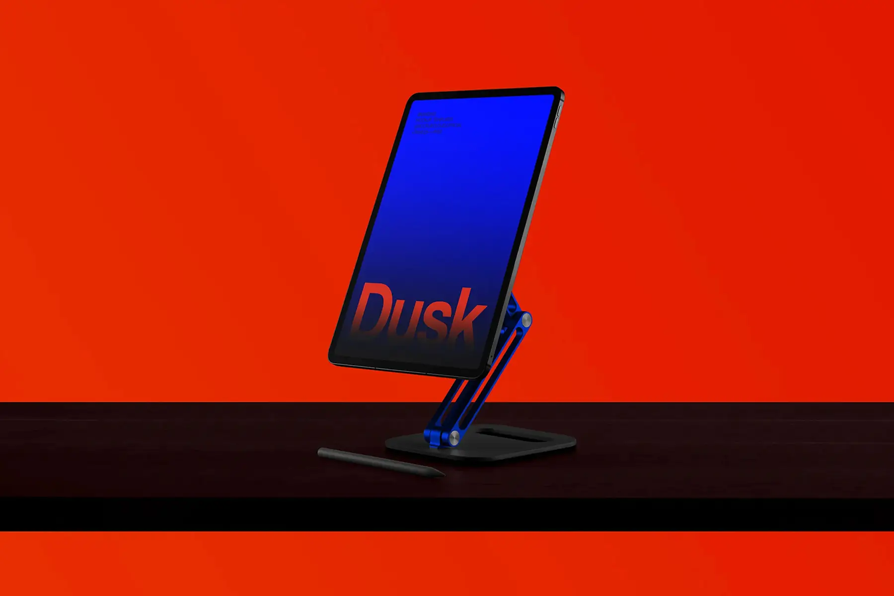 iPad Pro Mockup on Desk Stand