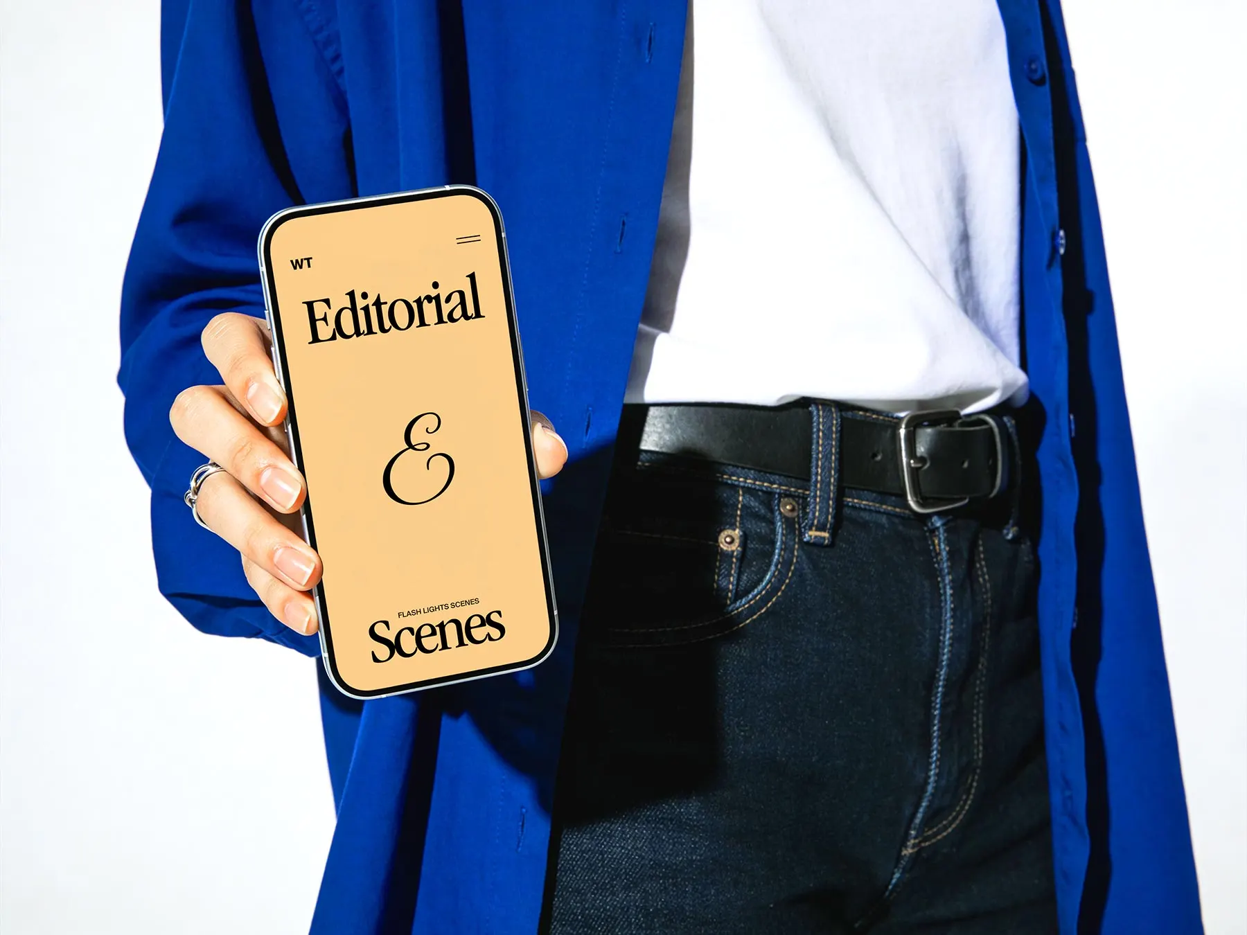 iPhone 17 Mockup in Hand for App Presentation