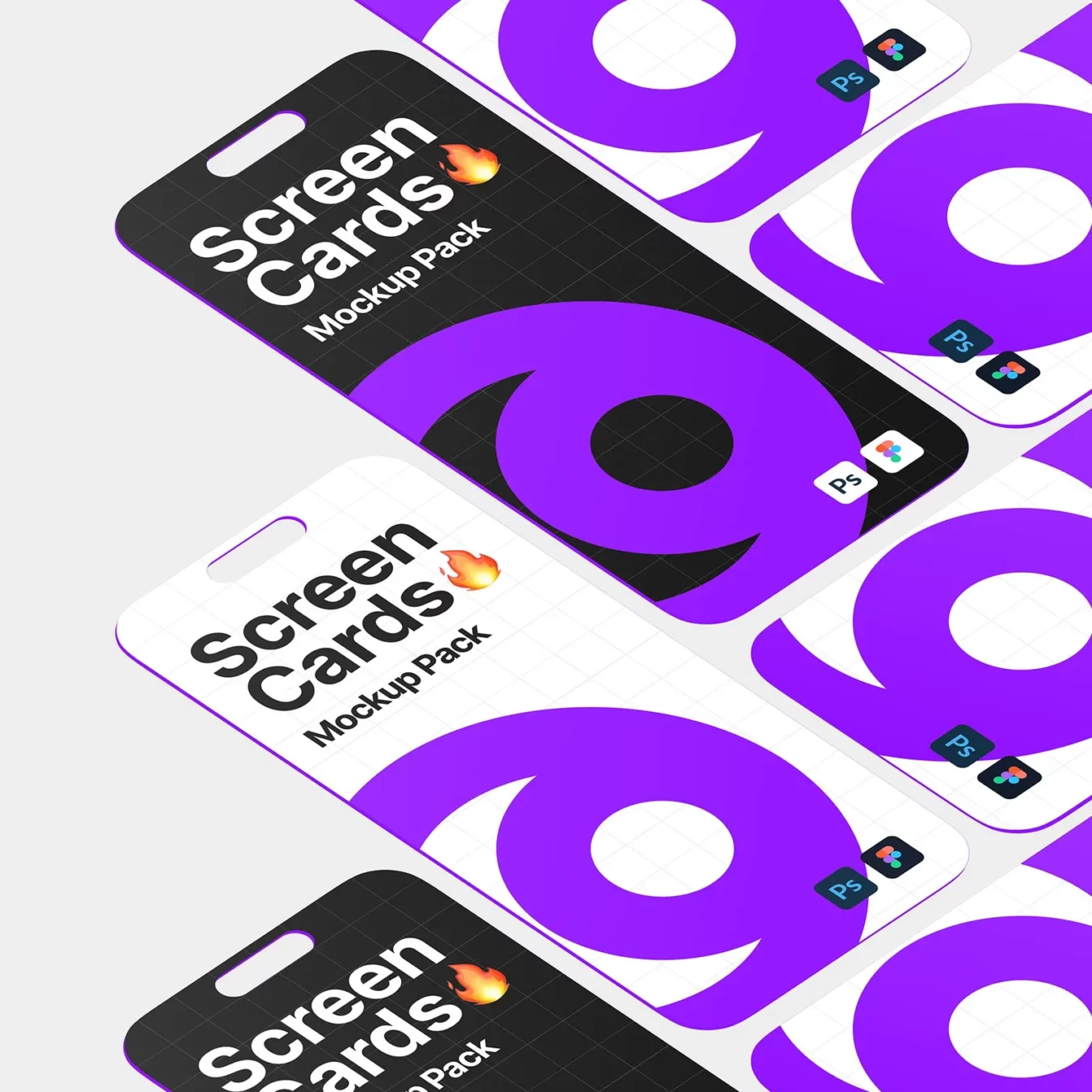 Multiple Screen Mockup Set for App Presentation