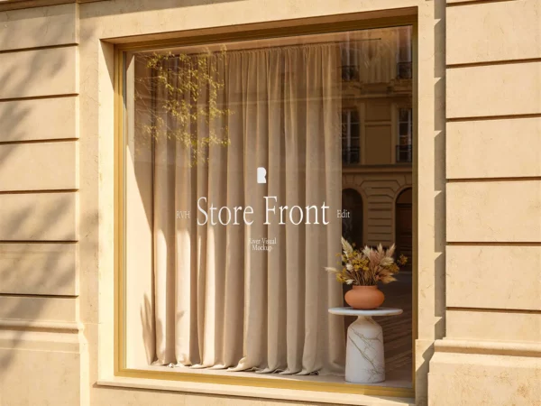 Store Front Window Mockup