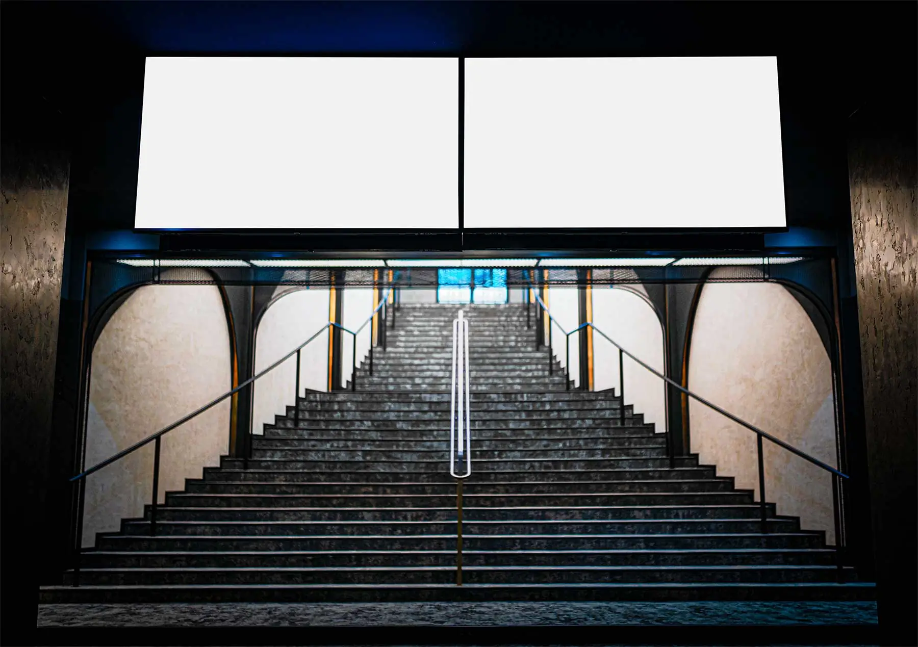 Subway Billboard Mockup (Underground Advertising)