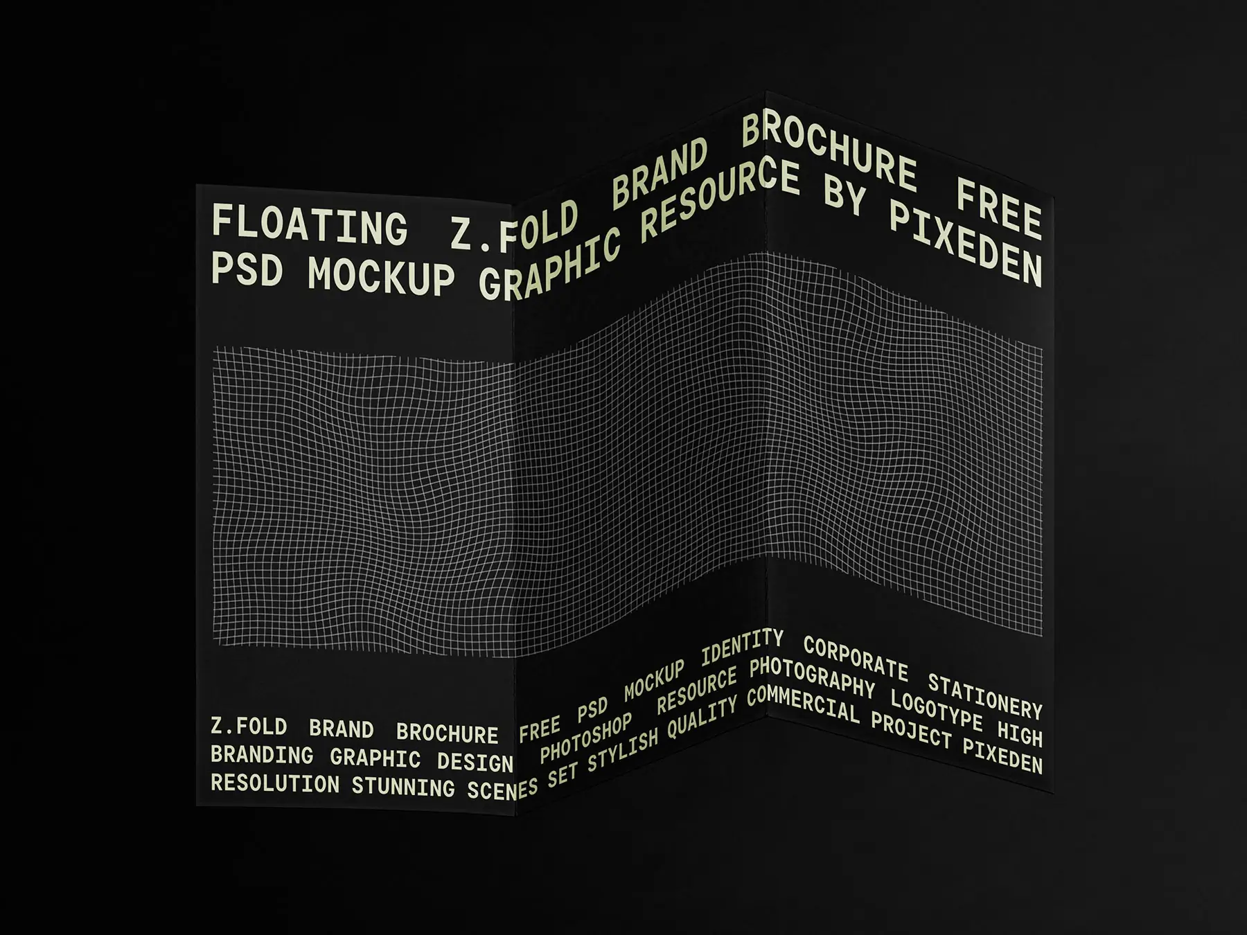 Tri-Fold Brochure Mockup