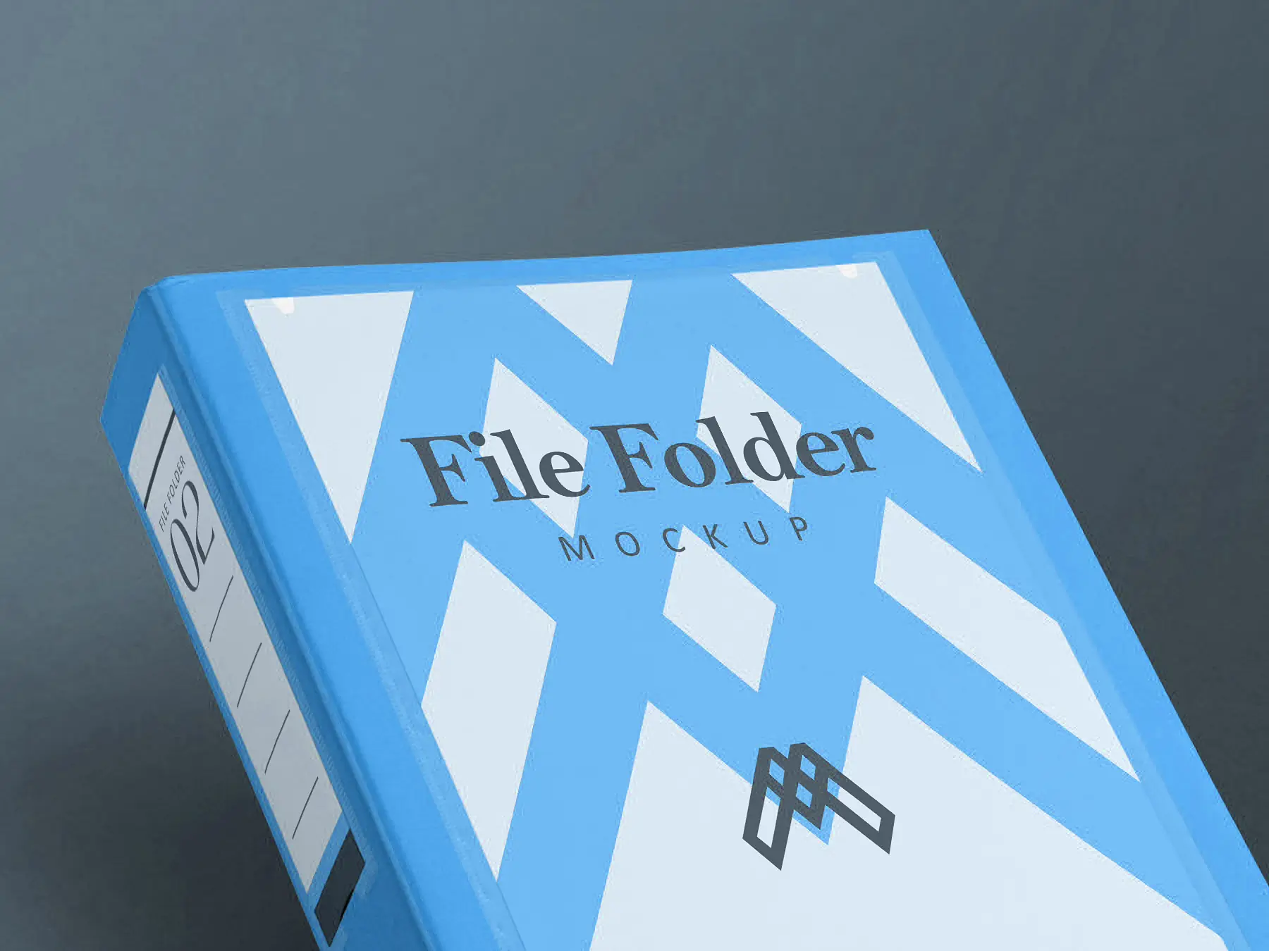 Brand Folder/Box File Mockup Realistic Scene