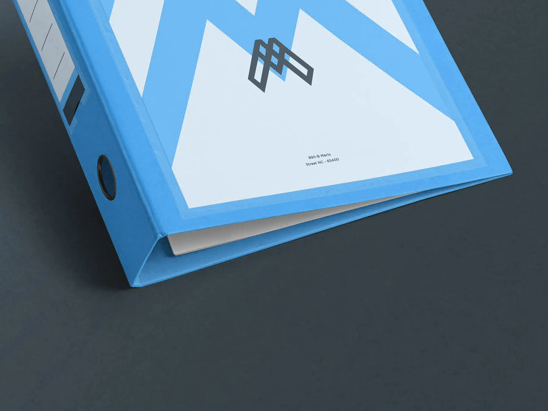 Brand Folder/Box File Mockup Realistic Scene