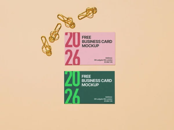 Business Card Mockup (Free PSD)