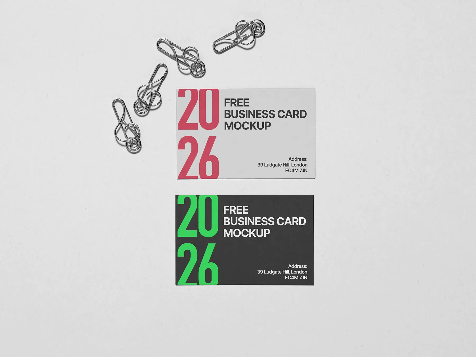 Business Card Mockup (Free PSD)