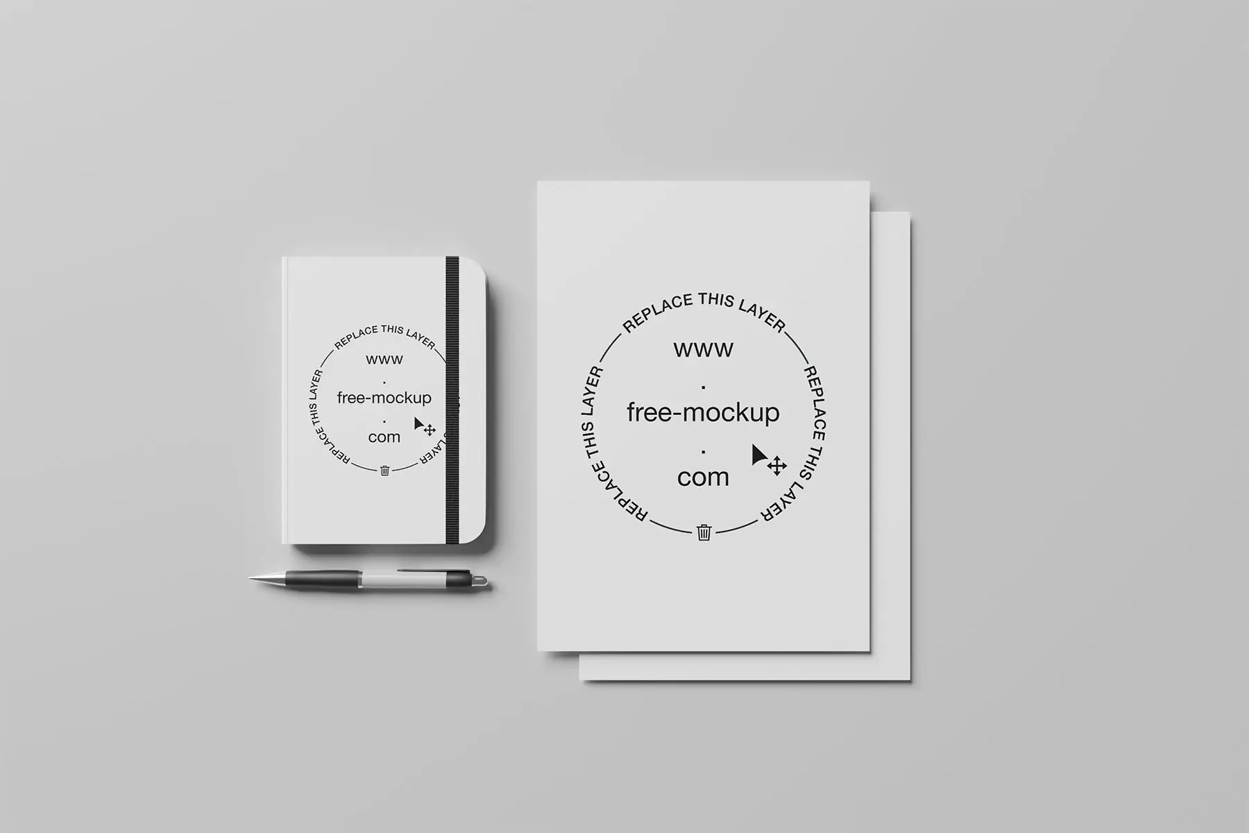 Corporate Branding Mockup: Notebook & A4 Paper (Free Download)