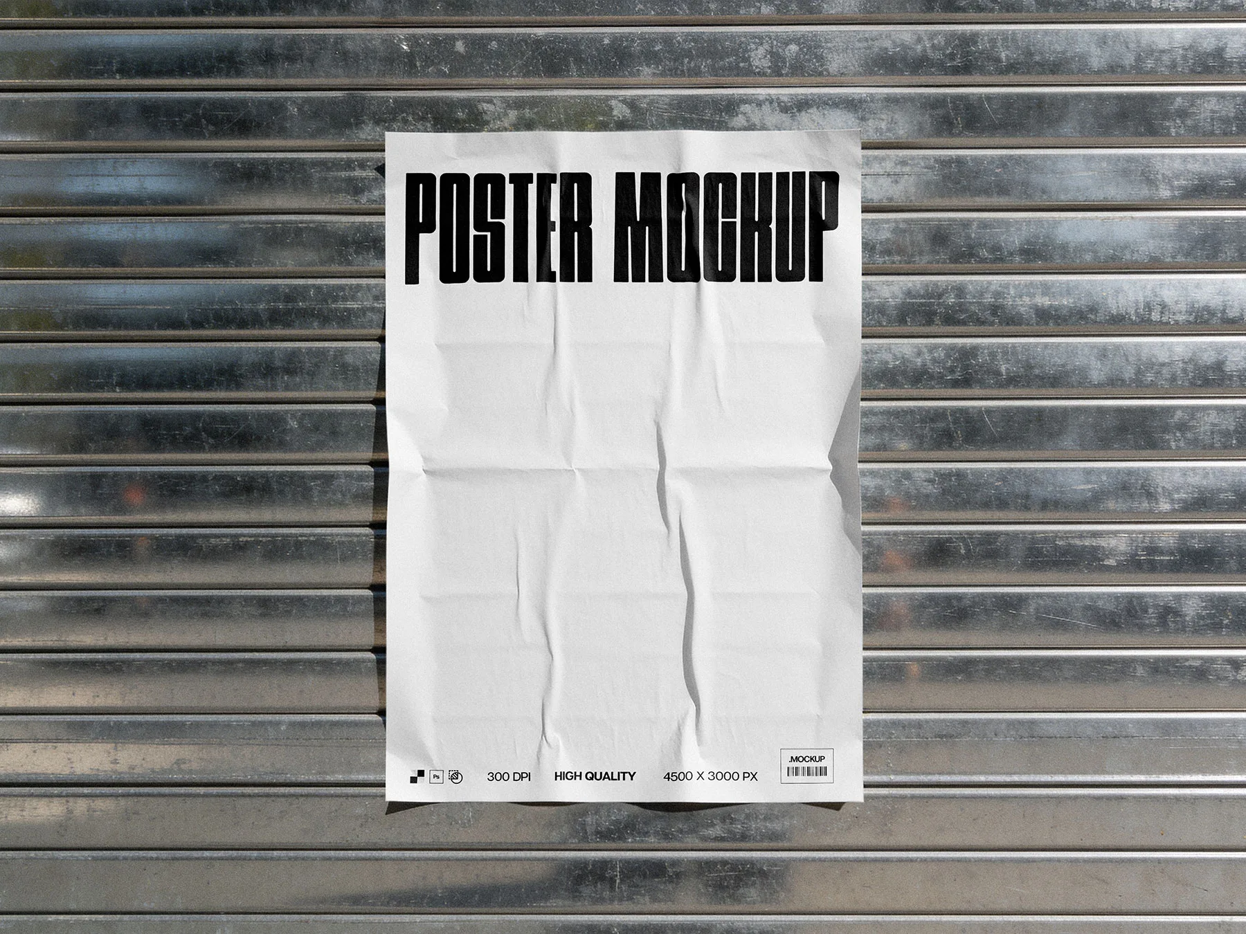 Glued Urban Poster Mockup