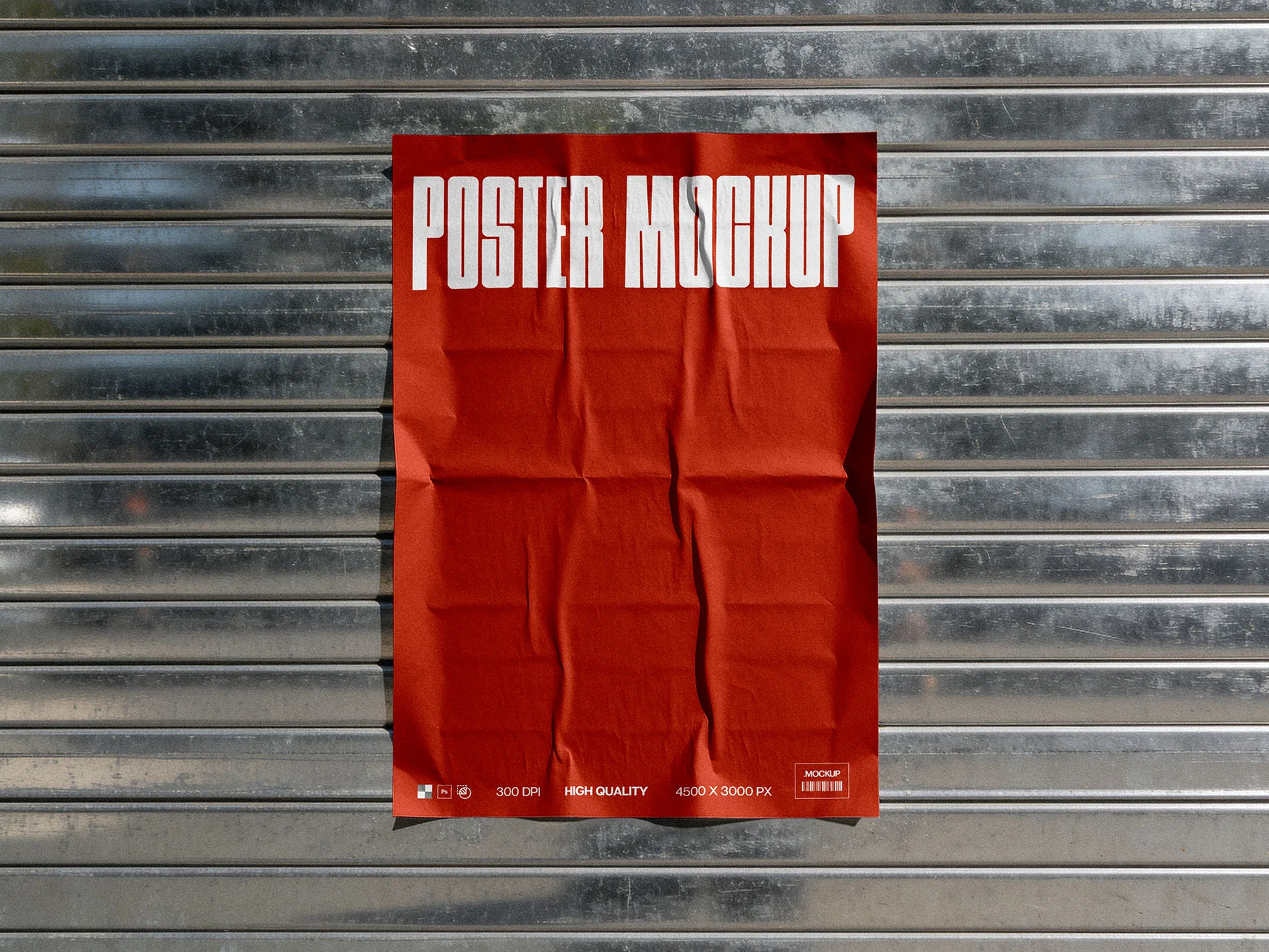 Glued Urban Poster Mockup