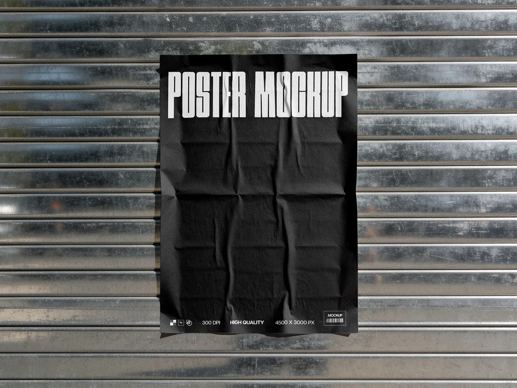 Glued Urban Poster Mockup