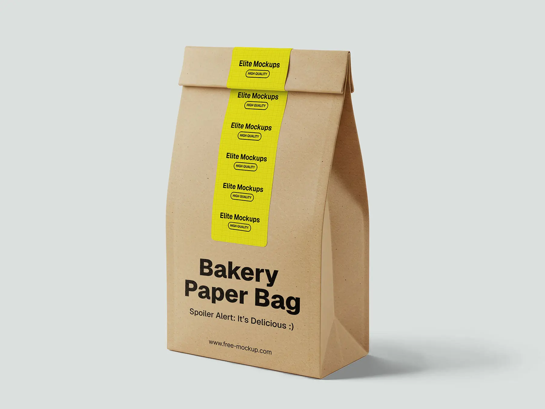 Kraft Bakery Paper Bag Mockup