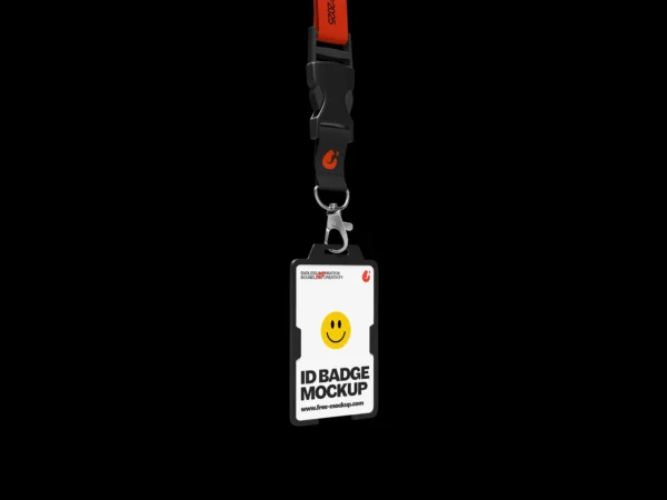 Lanyard ID Badge Mockup (Free Download)