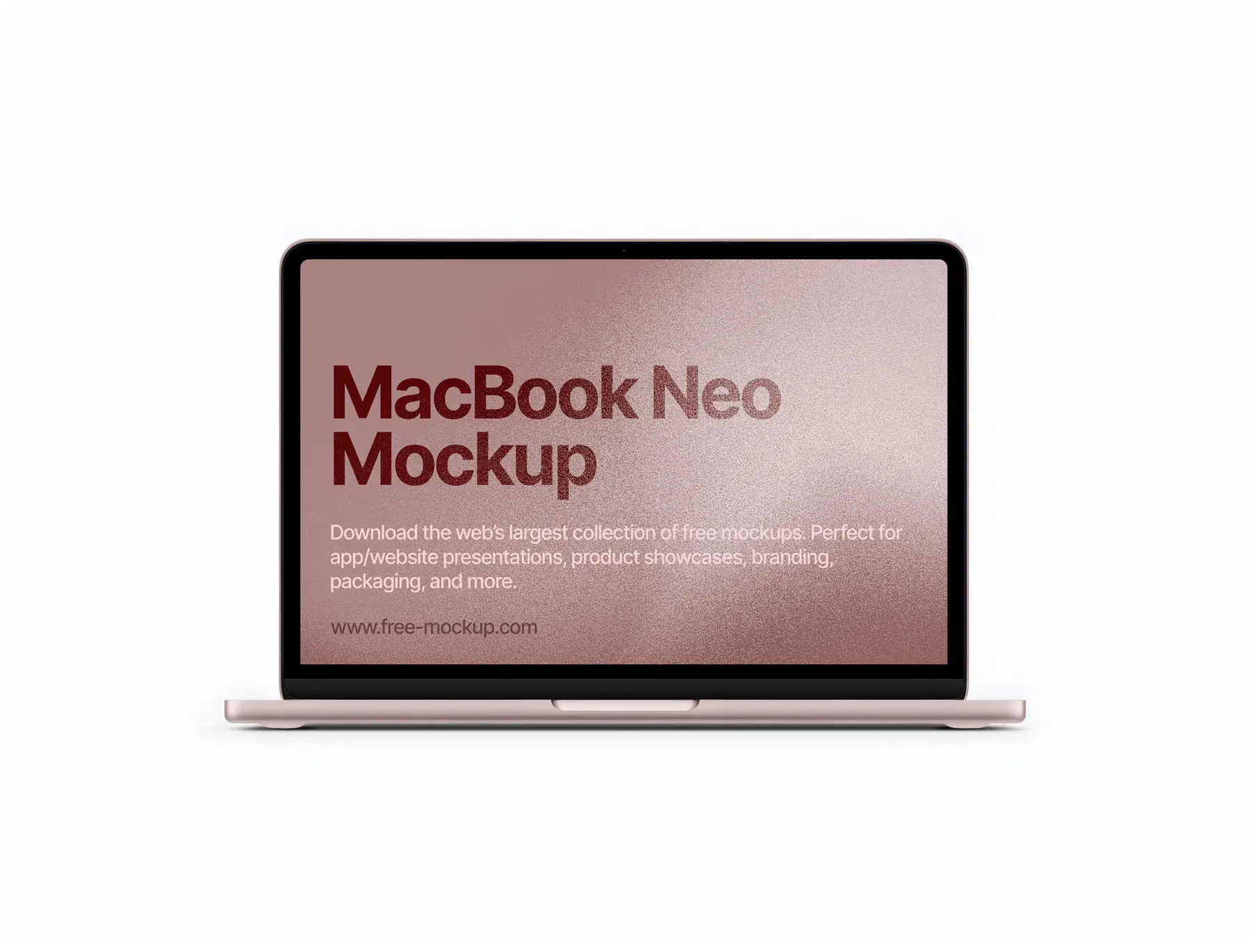 MacBook Mockup: Minimalist Scene (Free Download)