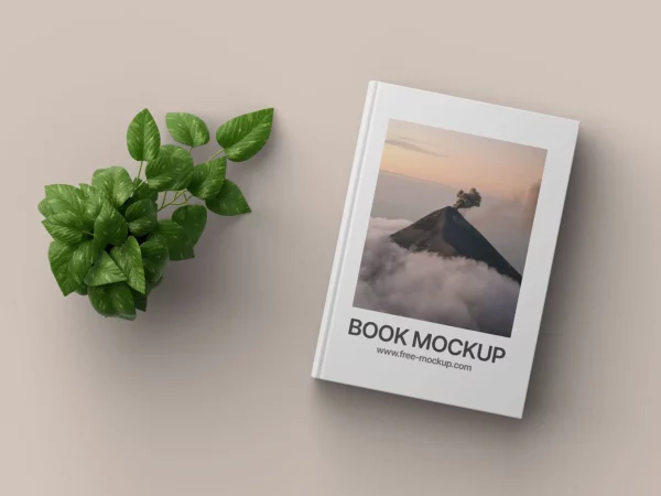 Free Minimalist Book Cover Mockup