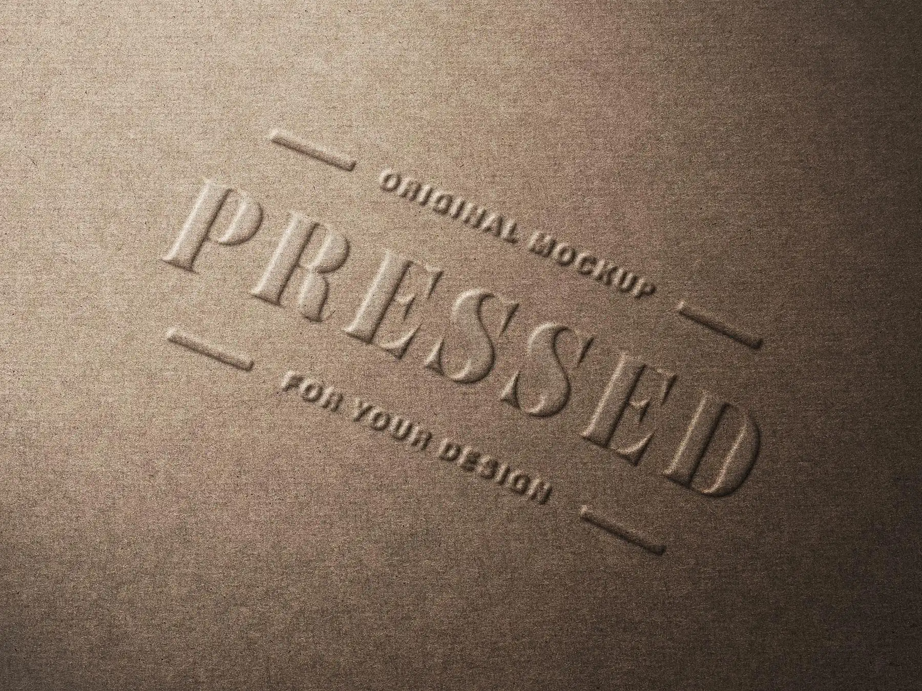 Pressed Paper Logo Mockup (Free Download)
