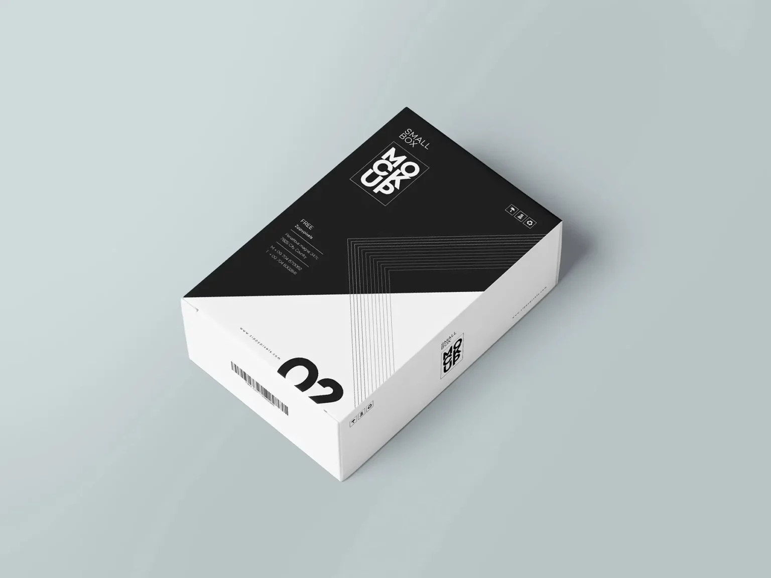 Rectangular Product Box Mockup