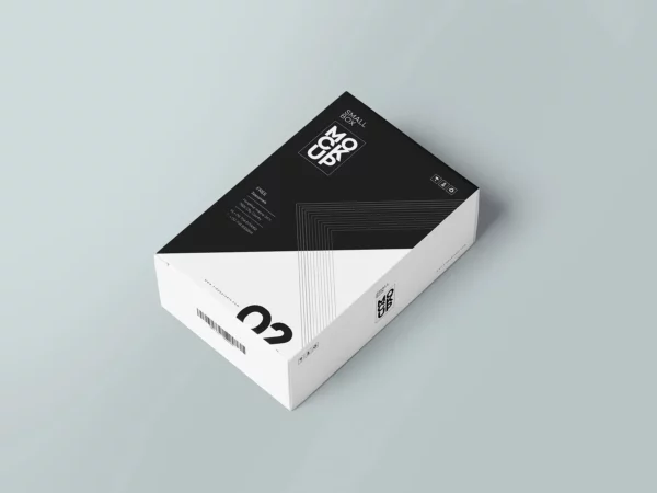 Rectangular Product Box Mockup