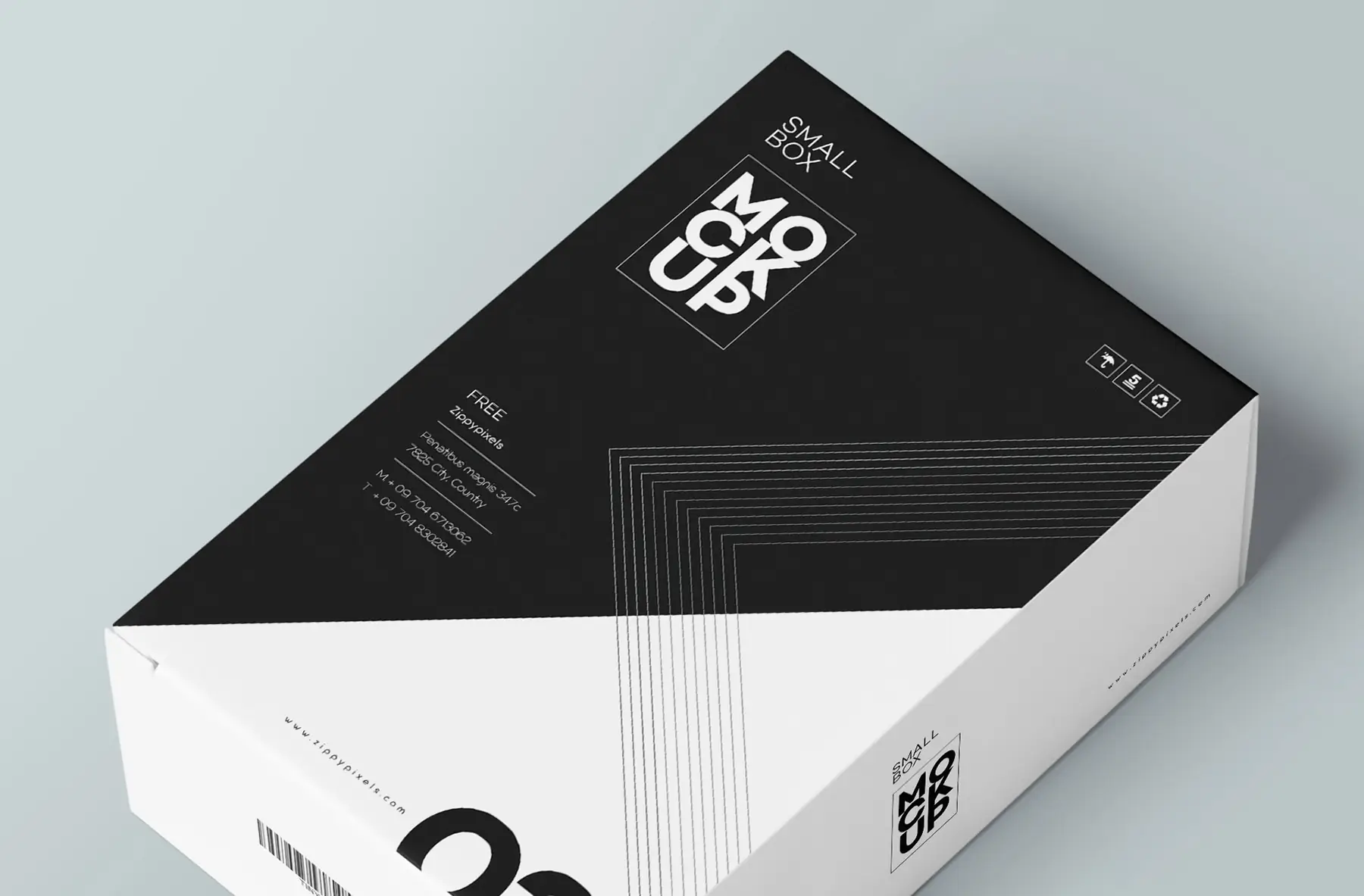 Rectangular Product Box Mockup