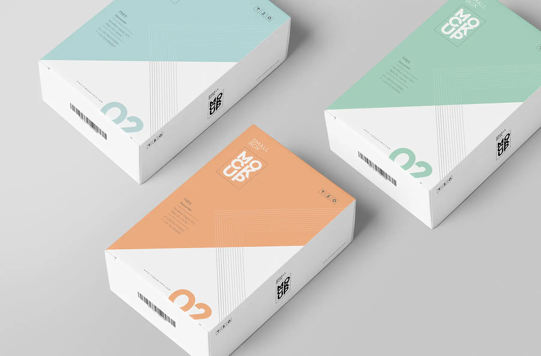 Rectangular Product Box Mockup