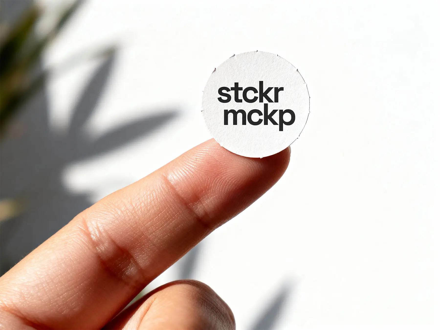 Small Round Sticker Mockup