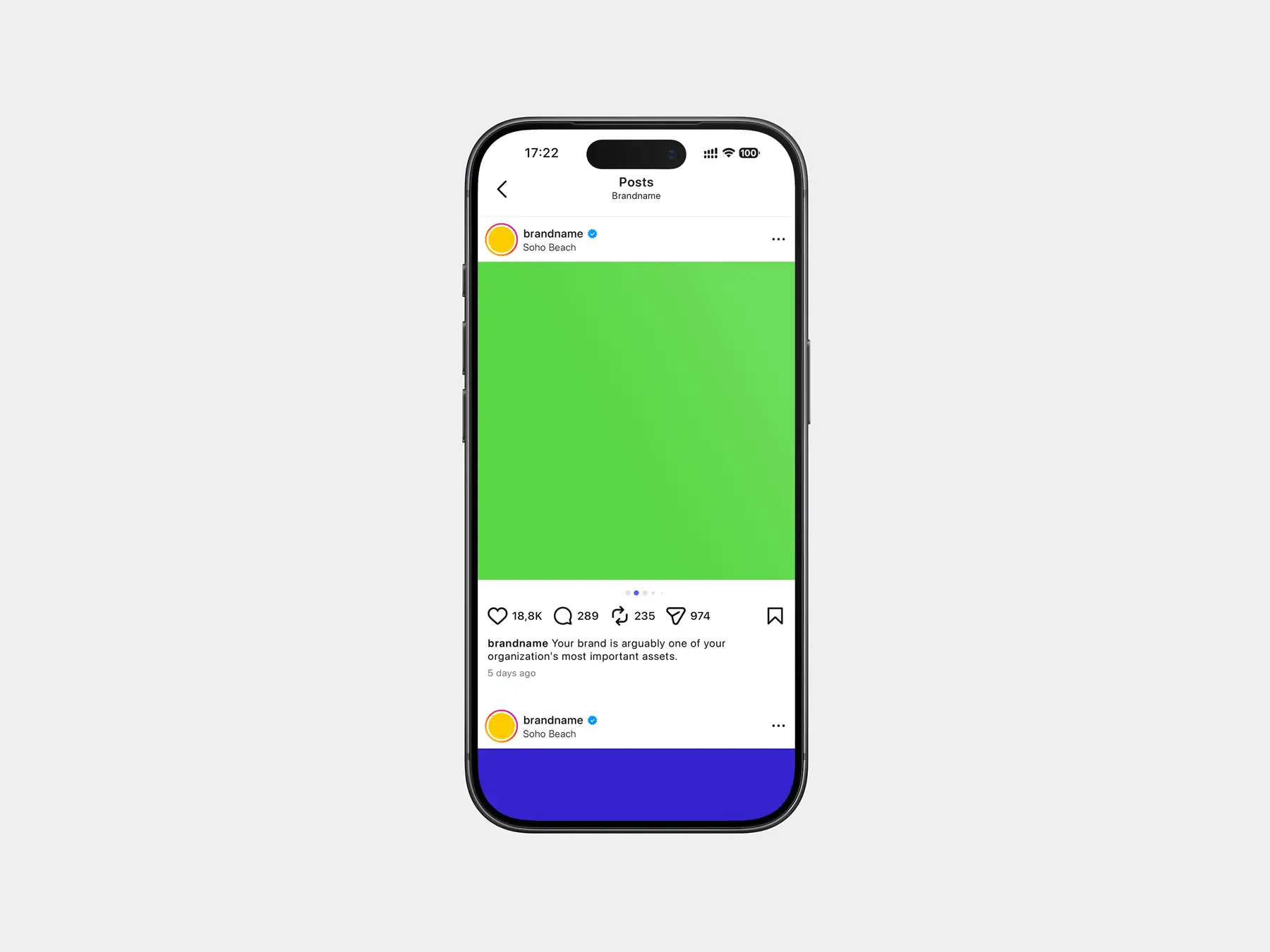 Free Instagram Post Mockup 2026 – Updated UI (PSD)
