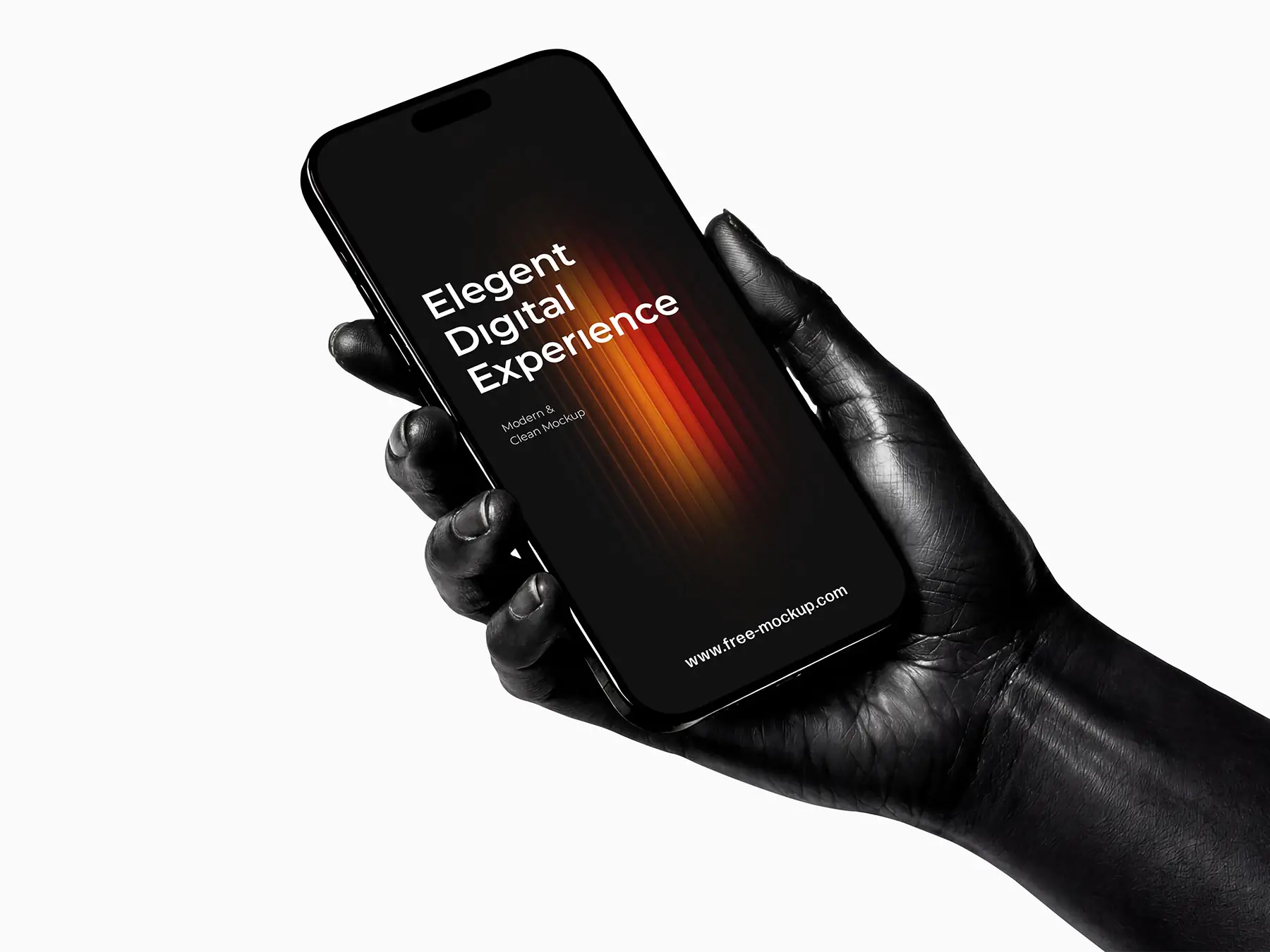 Free Hand Holding Phone Mockup