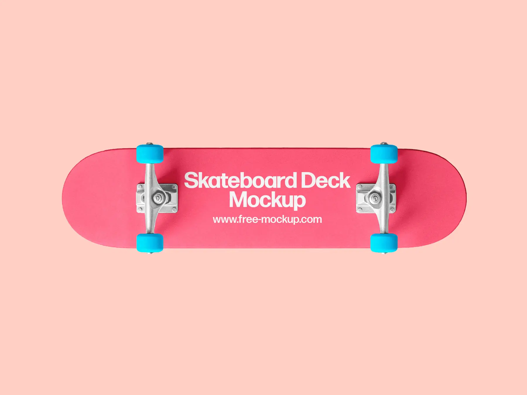 Free Skateboard Deck Mockup