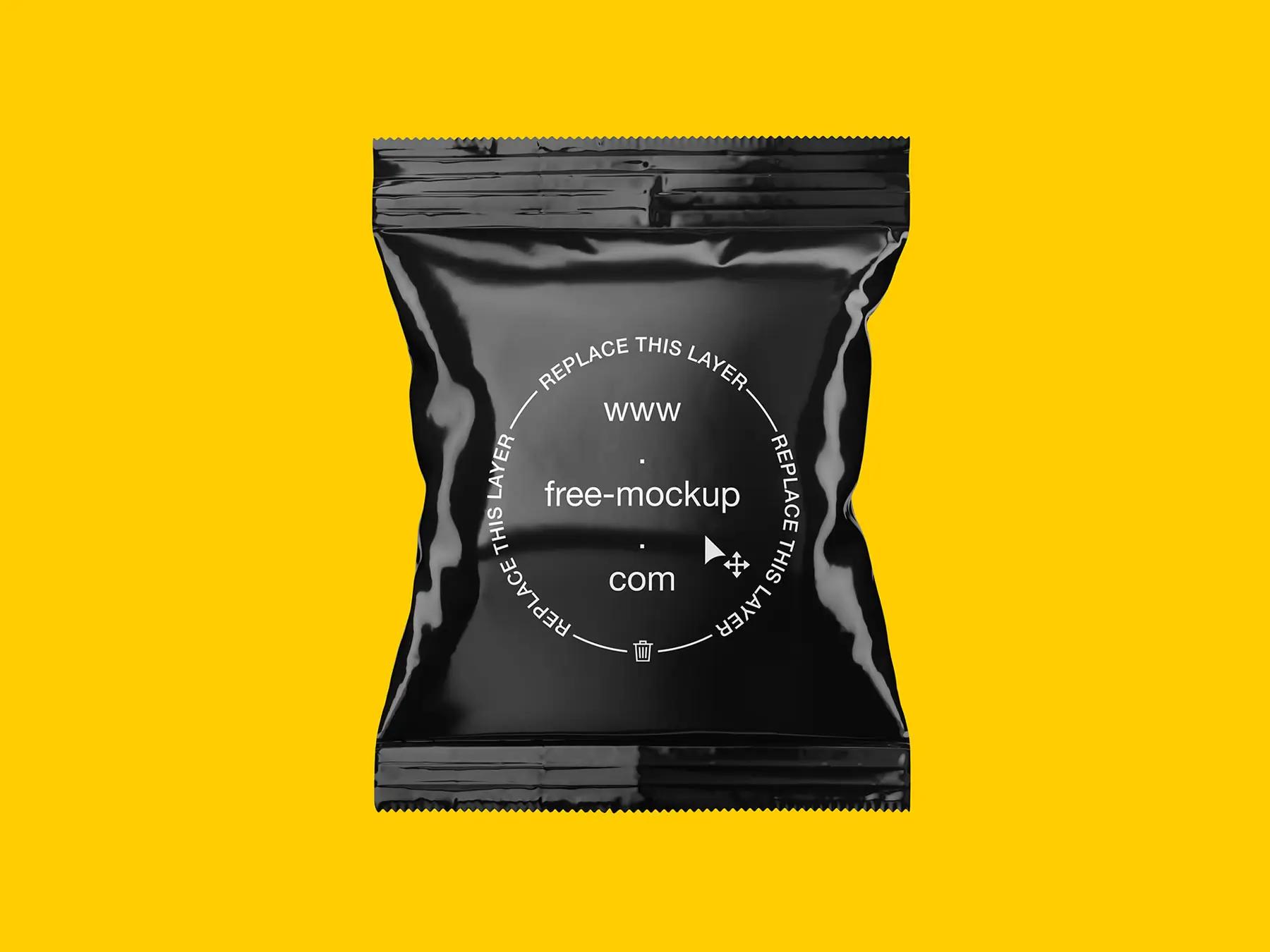 Glossy Snack Packaging Mockup