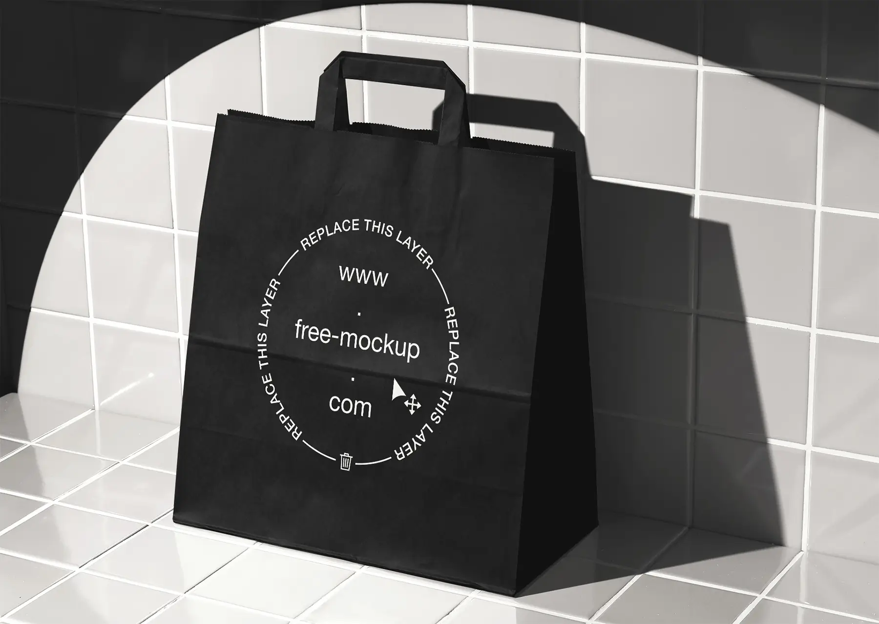 Takeaway Paper Bag Mockup (Free Download)