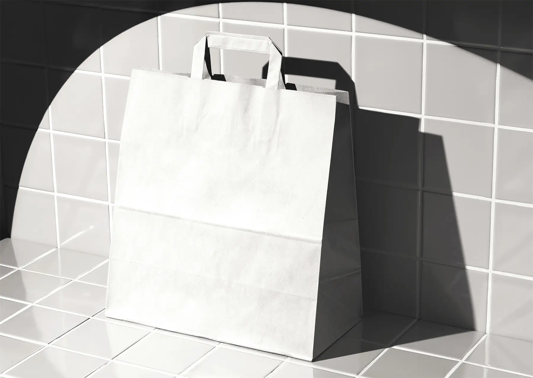 Takeaway Paper Bag Mockup (Free Download)