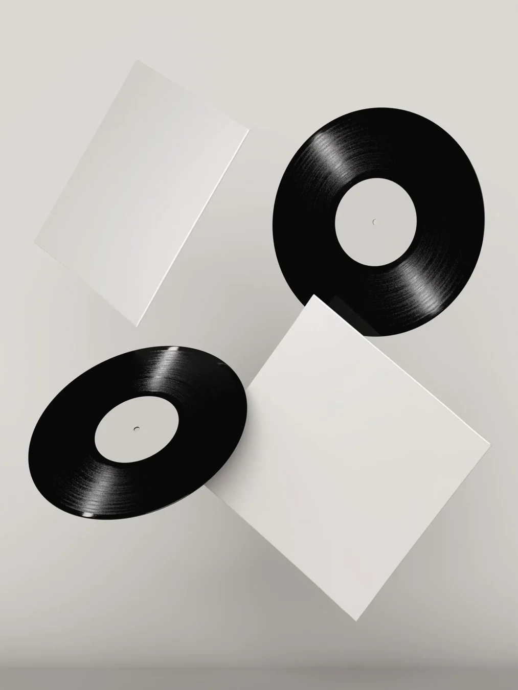 Vinyl Record and Sleeve Mockup