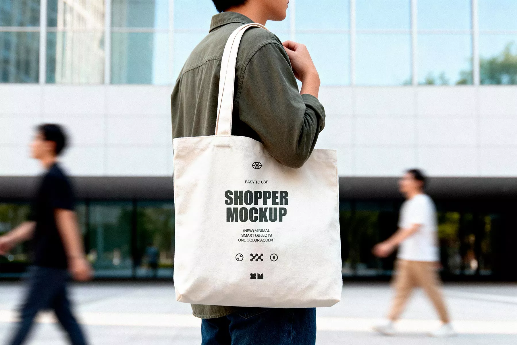 Canvas Tote Bag Shopper Mockup (Free Download)