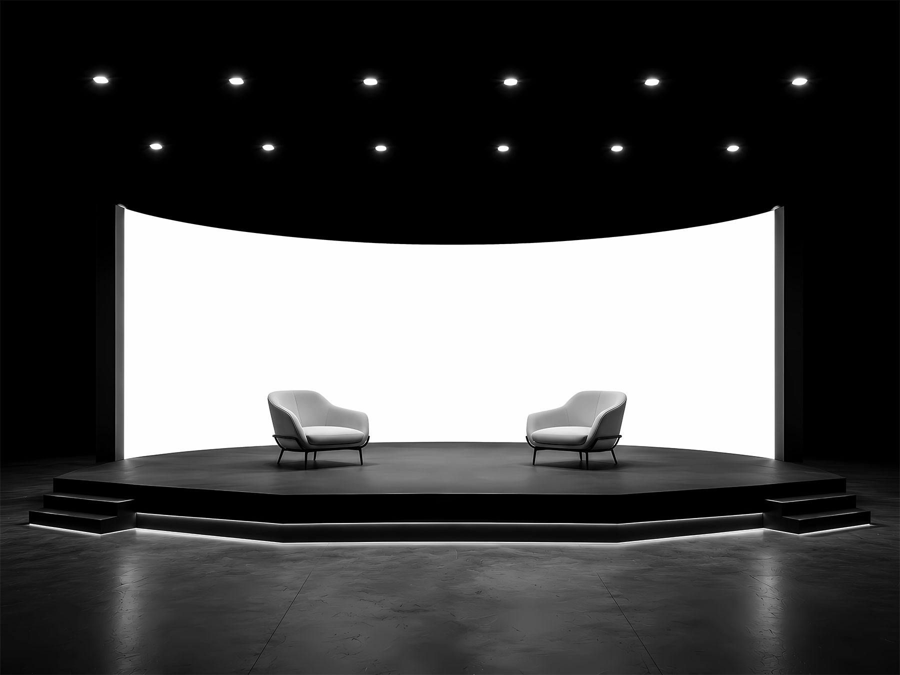 Conference Stage Backdrop Mockup (Free Download)