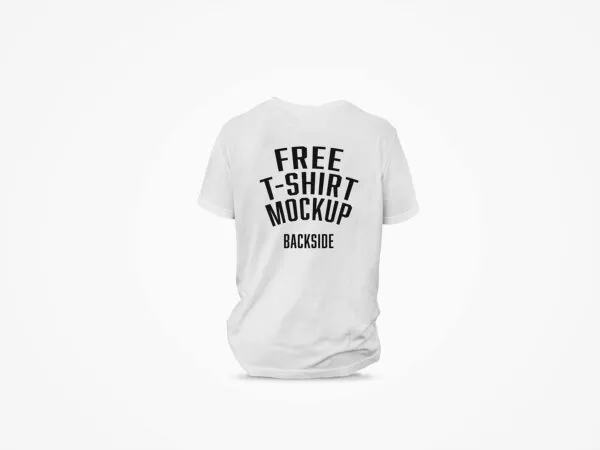 Free Backside T-Shirt Mockup