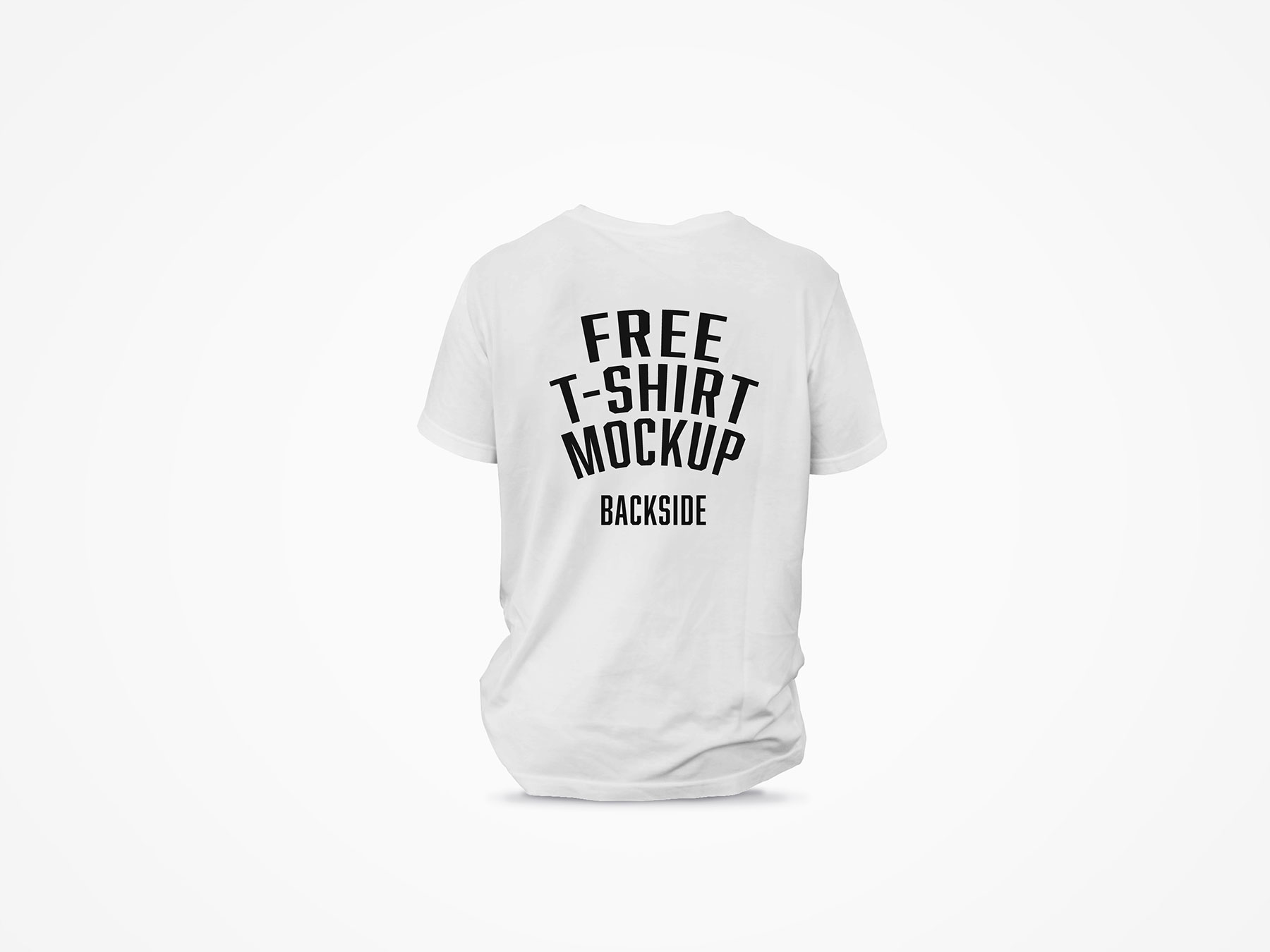 Free Backside T-Shirt Mockup