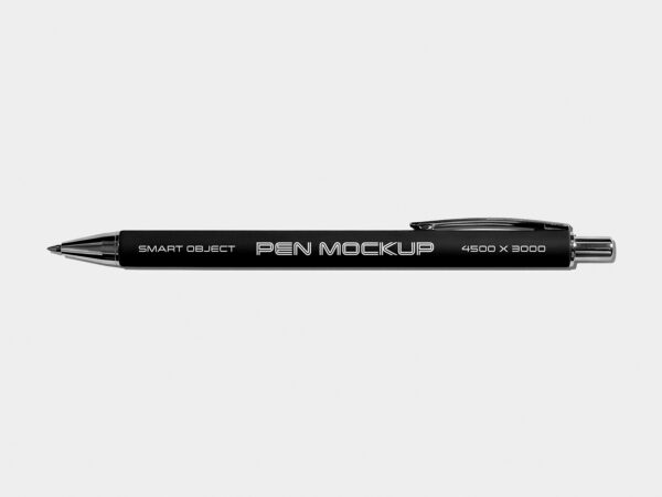 Free Ballpoint Pen Mockup (PSD)