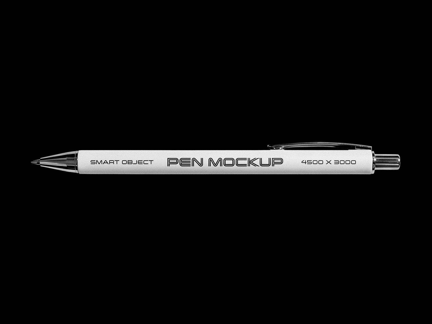 Free Ballpoint Pen Mockup (PSD)