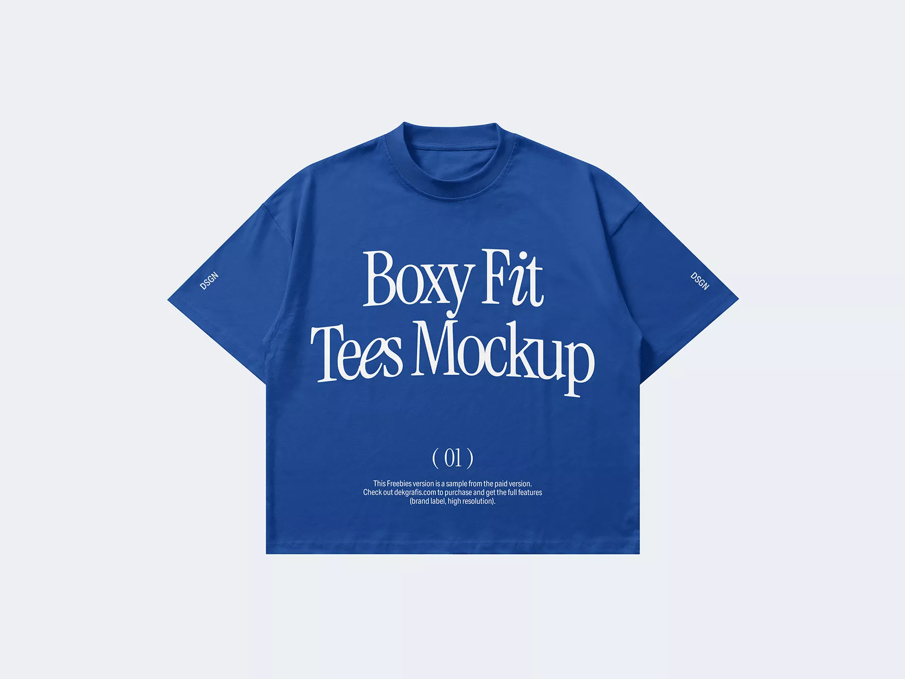 Free Boxy Fit T-Shirt Mockup – Oversized Tee