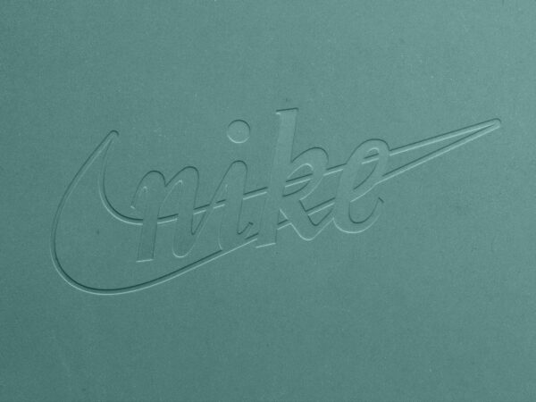 Free Debossed Logo Mockup on Pressed Paper