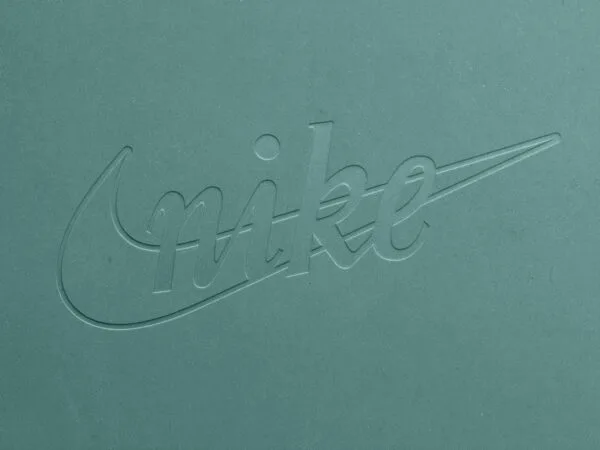 Free Debossed Logo Mockup on Pressed Paper