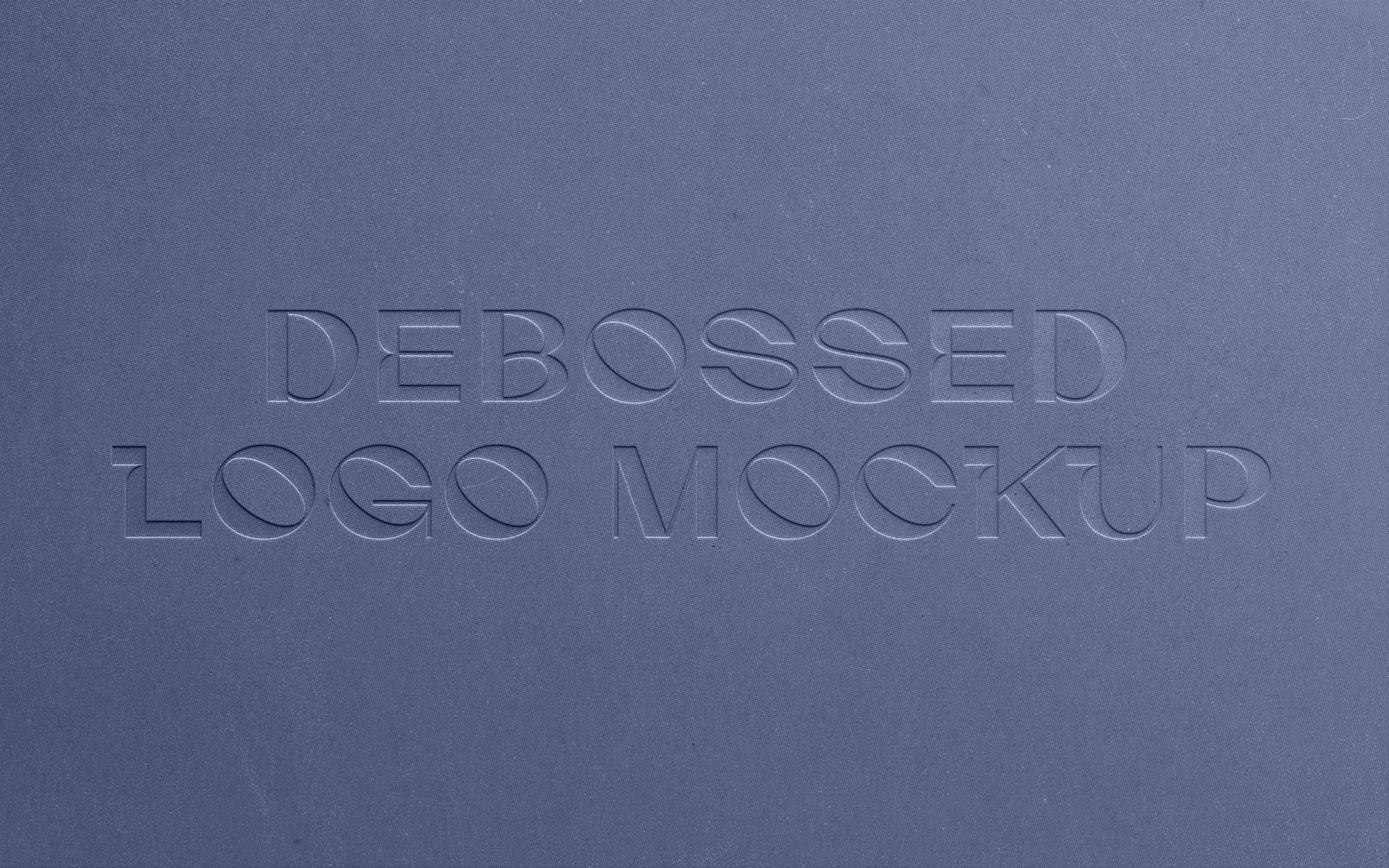 Free Debossed Logo Mockup on Pressed Paper