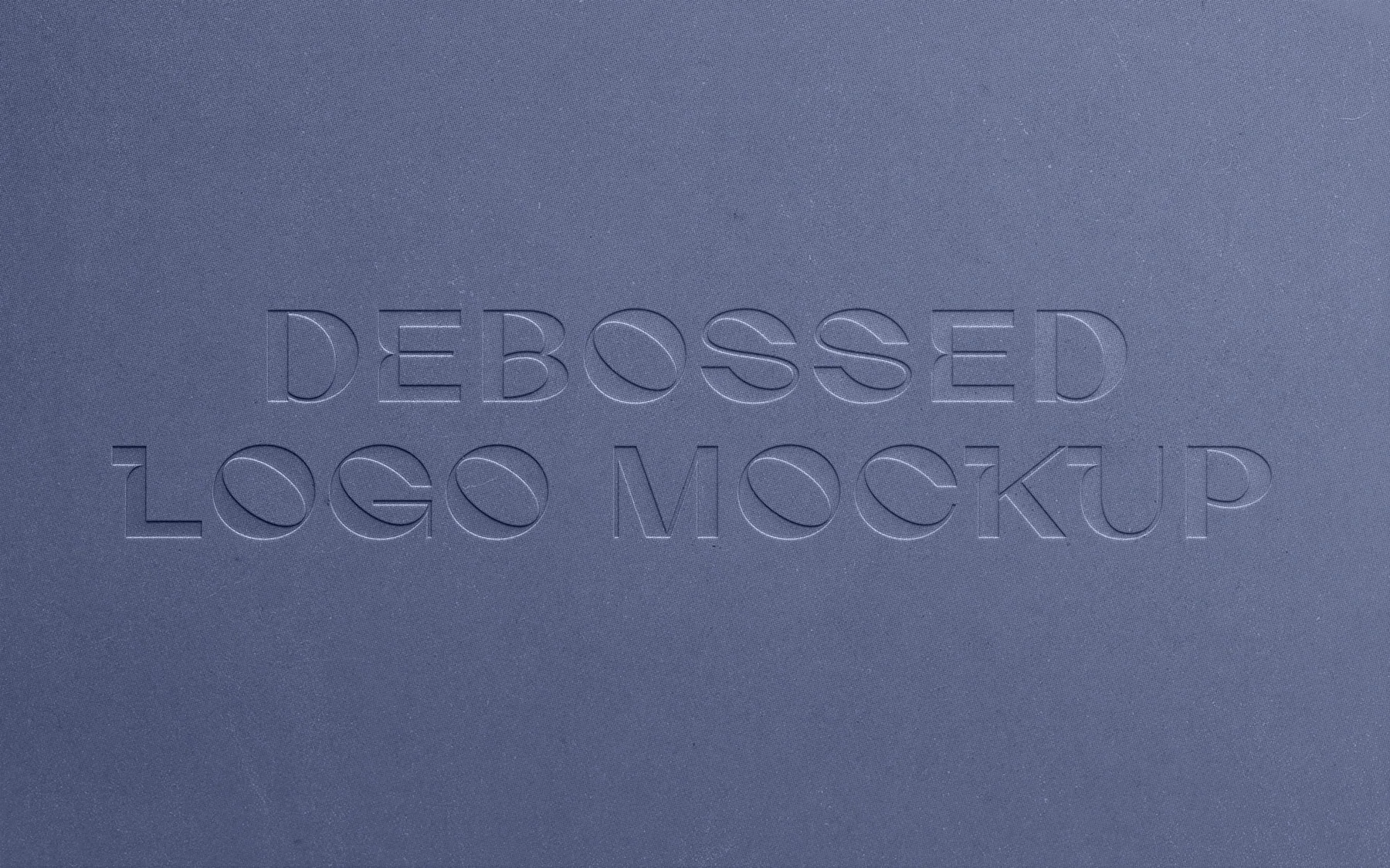 Free Debossed Logo Mockup on Pressed Paper