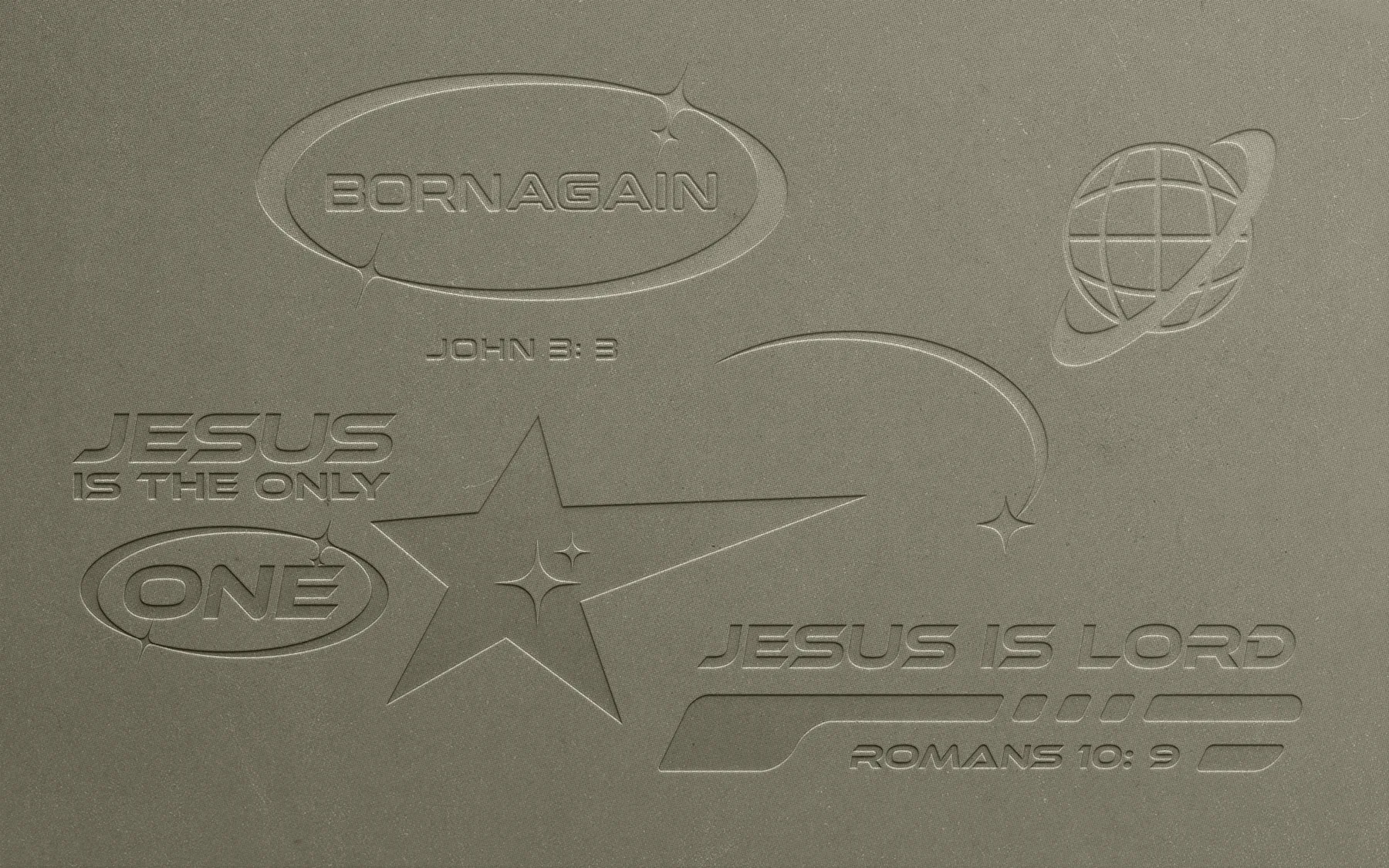Free Debossed Logo Mockup on Pressed Paper