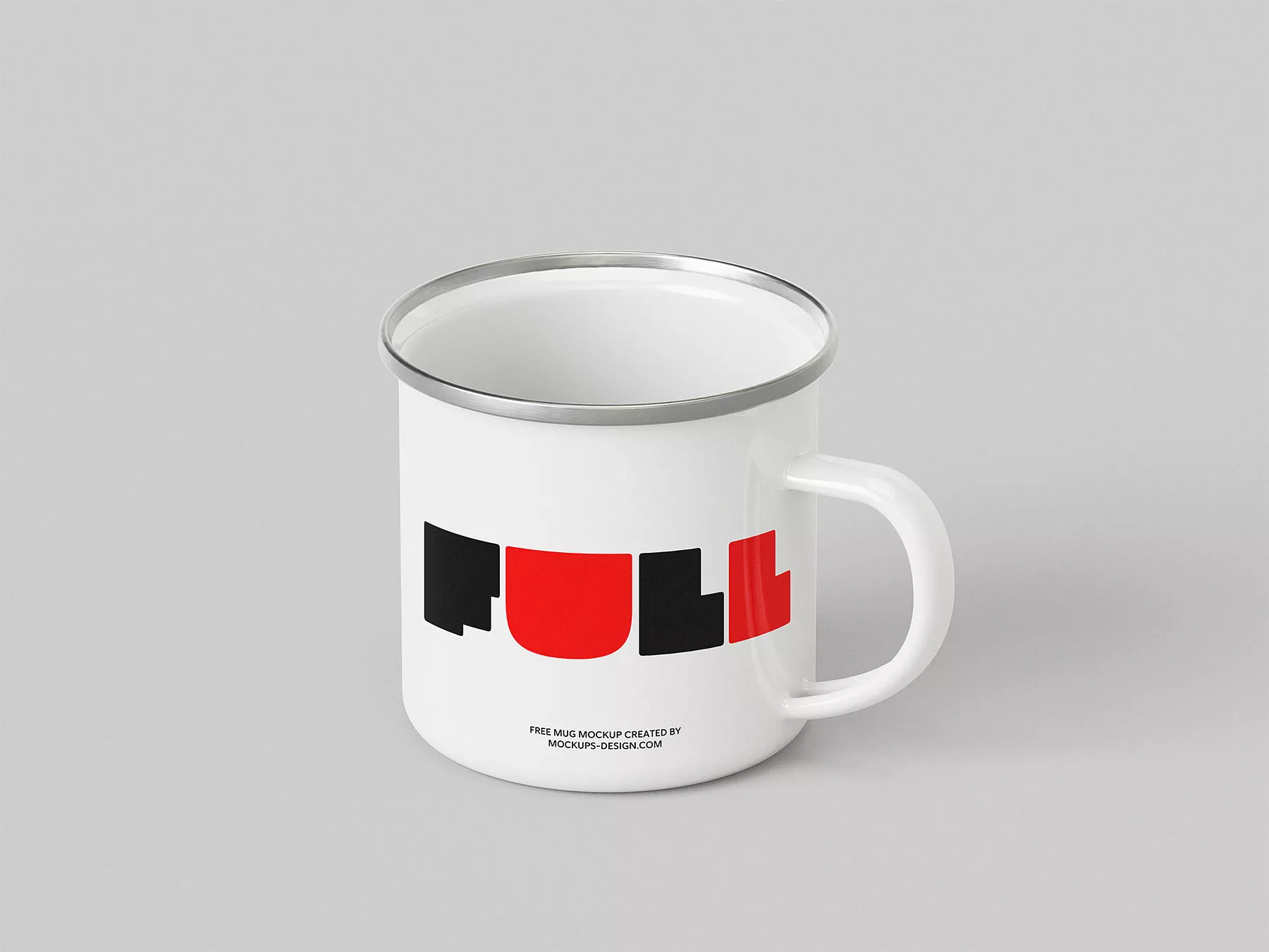 Free Enameled Mug Mockup Set