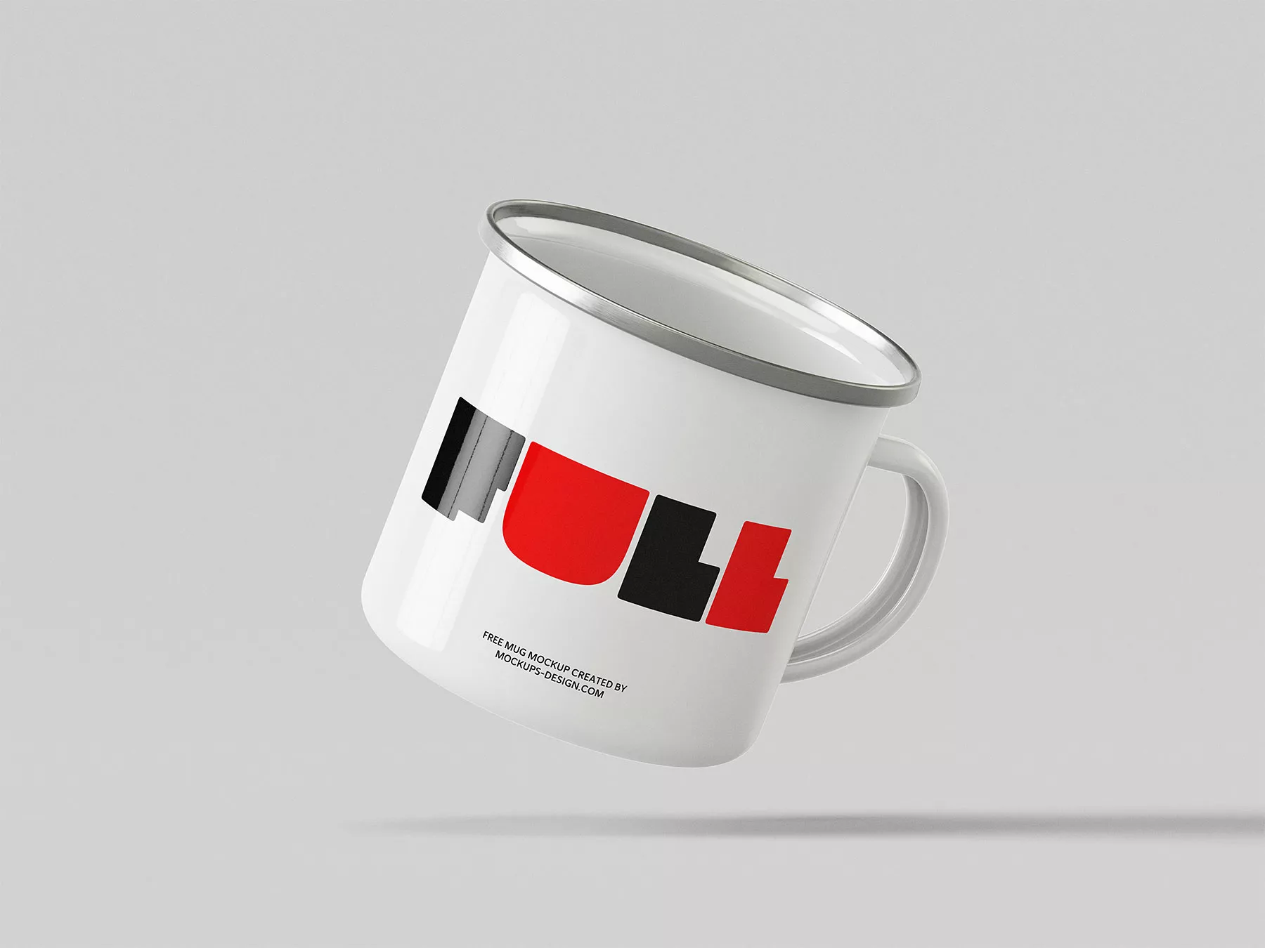 Free Enameled Mug Mockup Set