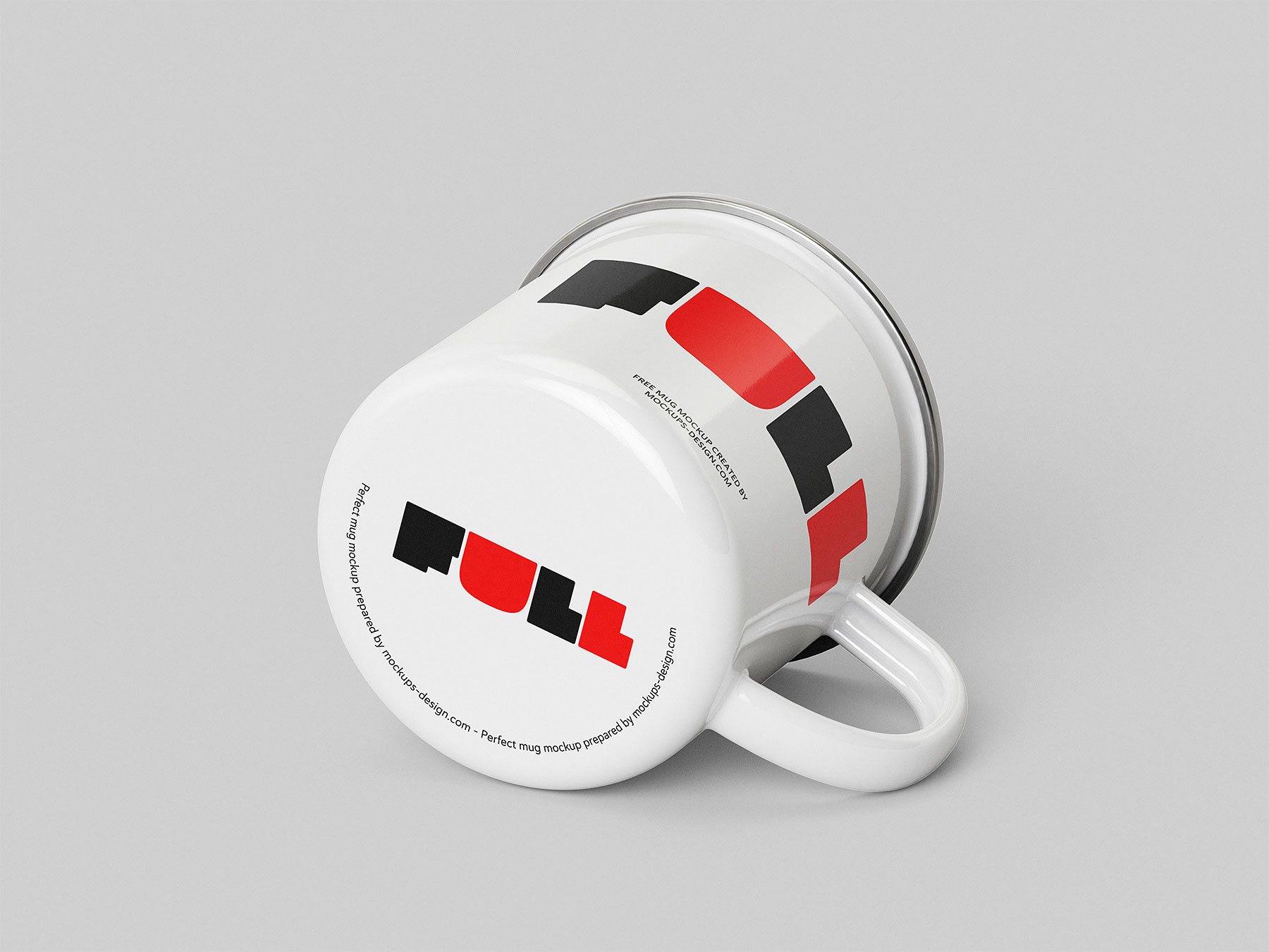 Free Enameled Mug Mockup Set