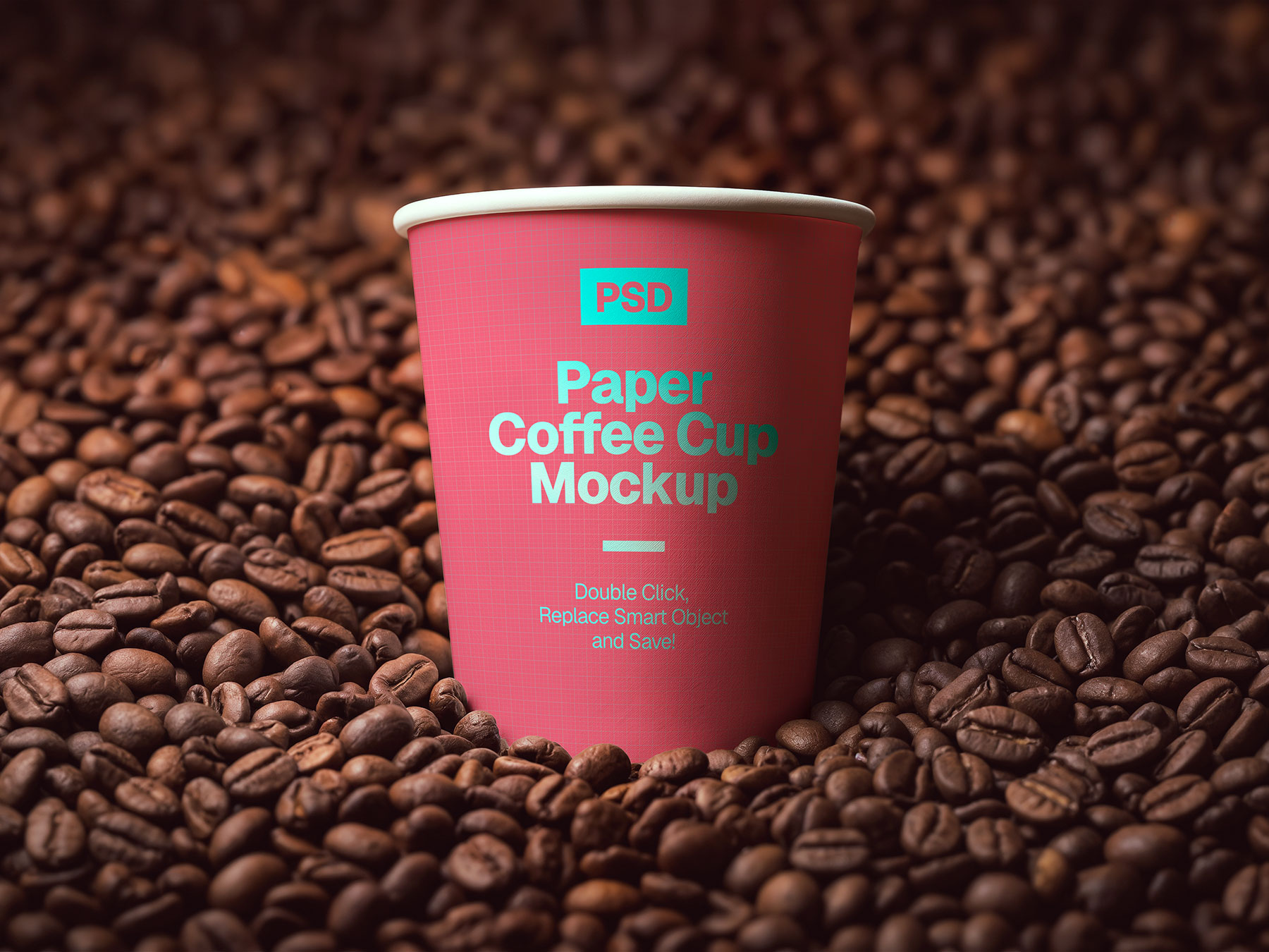 Free Paper Coffee Cup Mockup